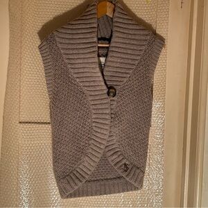 Abercrombie & Fitch Cozy Gray Women's Sweater Vest Size S